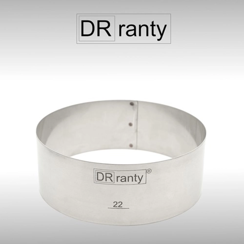 Opaska rant stały obręcz do tortu ciasta forma średnica 22cm wysokość 8cm Dorosiowe Ranty